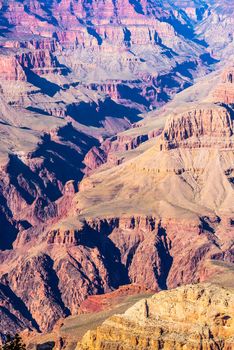 Grand Canyon sunny day with blue sky