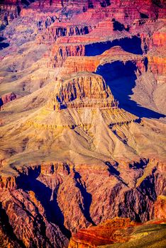 Grand Canyon sunny day with blue sky