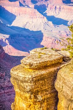 Grand Canyon sunny day with blue sky