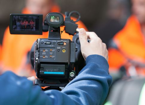 Covering an event with a video camera