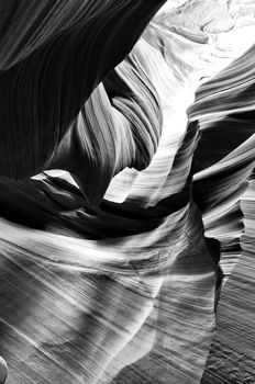 Arizona Slot Canyon in Black & White