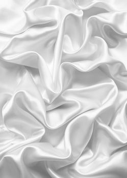 Smooth elegant white silk or satin can use as wedding background