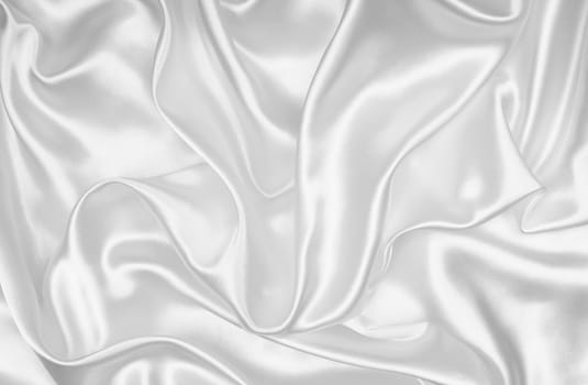 Smooth elegant white silk or satin can use as wedding background