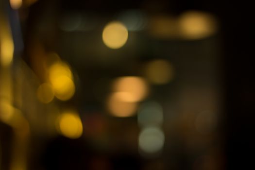 abstract city night light blur bokeh , defocused background