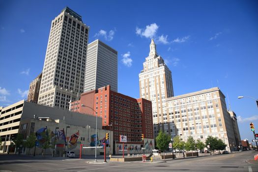 Art Deco buildings in Tulsa, Oklahoma.