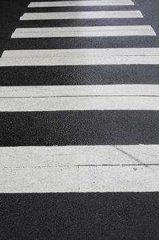 Pedestrian Public Road Zebra Style Crossing Sandnes Norway