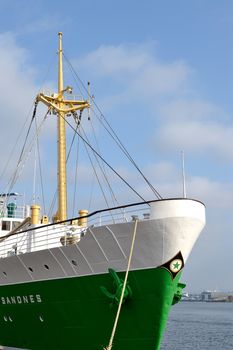 MV Sandnes Museum Ship Moored Alongside the Quay in Stavanger Harbour Norway