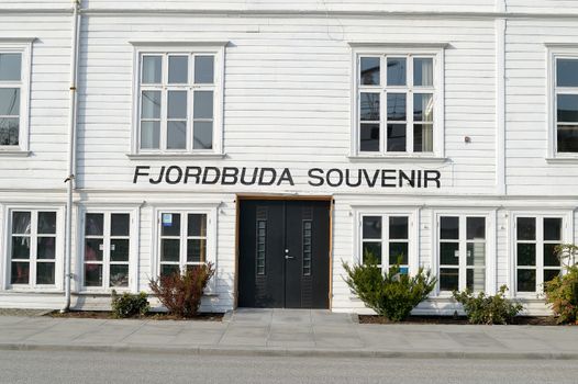 Fjordbuda Souvenir Gift Shop Strandkaien at the Stavanger Quayside Norway