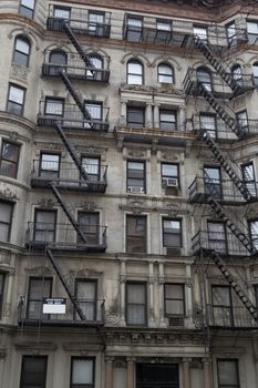 Characteristic fire escape that can be found in many areas of NYC