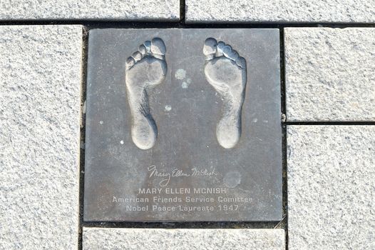 Mary Ellen McNish Nobel Peace Laureate 1947 Stavanger City Centre Norway