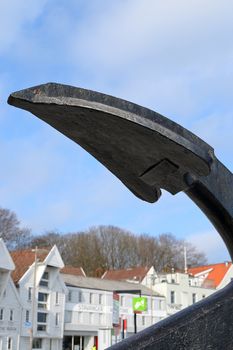 Iron Ships Anchor on the Quayside Strandkaien Stavanger Harbour Norway