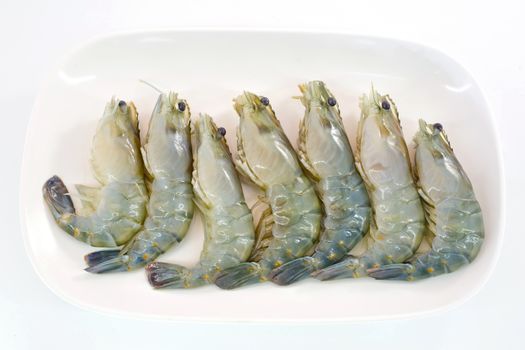 Fresh Gulf Shrimps ready to be grilled