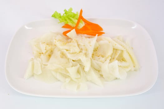 raw tripe ready to be grilled