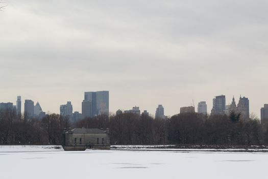 The Jaqueline Kenedy Onassis Reservoir is the biggest pond in Central Park and the views of the Upper West Side are a classic