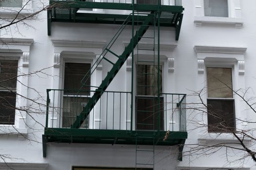 Characteristic fire escape that can be found in many areas of NYC