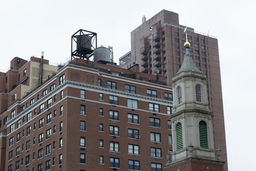 Water tower are iconic in NYC and their function is the distribution of potable water and providing emergency storage for fire protection