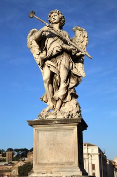 statue Potaverunt me aceto on bridge Castel Sant' Angelo in Rome, Italy 