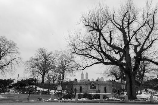 Central Park was initially opened in 1857 and expanded in 1873. It has an expansion of 843 (3.4 square km) acres and is located in the heart of Manhattan