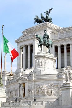 The Piazza Venezia, Vittorio Emanuele, Monument for Victor Emenuel II, in Rome, Italy