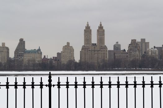 The Jaqueline Kenedy Onassis Reservoir is the biggest pond in Central Park and the views of the Upper West Side are a classic