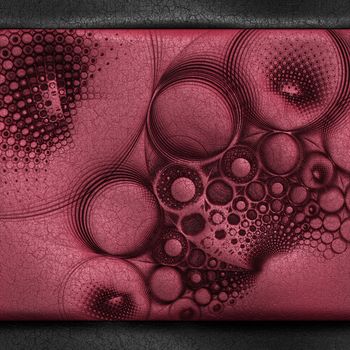 Luxury background with embossed pattern on leather for creative design work