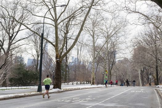 Central Park was initially opened in 1857 and expanded in 1873. It has an expansion of 843 (3.4 square km) acres and is located in the heart of Manhattan