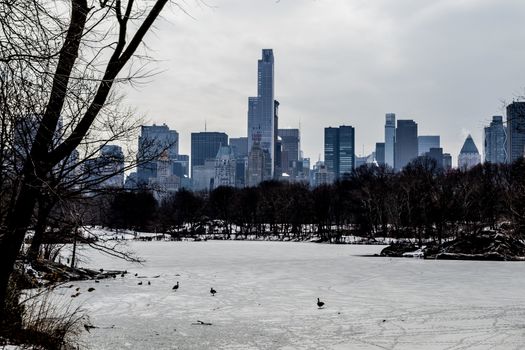 Central Park was initially opened in 1857 and expanded in 1873. It has an expansion of 843 (3.4 square km) acres and is located in the heart of Manhattan