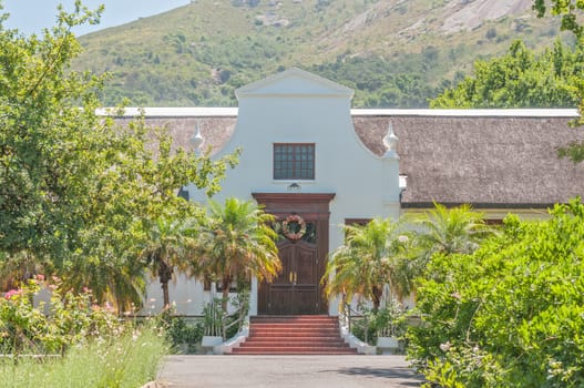 Rectory of the Strooidak (reed roof) church in Paarl, one of the oldest Dutch Reformed Church buildings in South Africa still in use