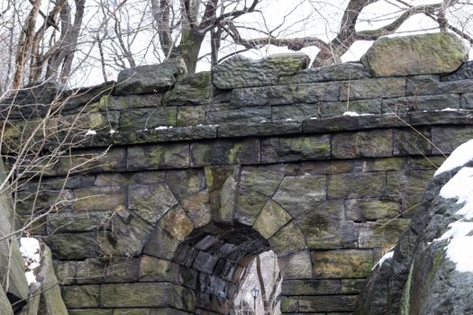 Ramble Stone Arch is located on the West side at 77th street and was built in 1920