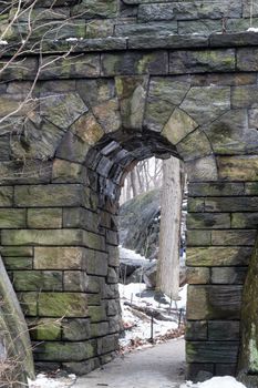 Ramble Stone Arch is located on the West side at 77th street and was built in 1920