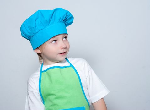 Child as a chef cook