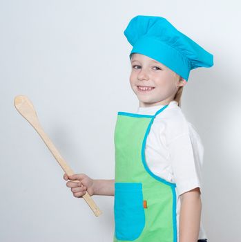 Child as a chef cook