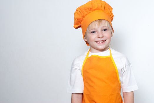 Child as a chef cook