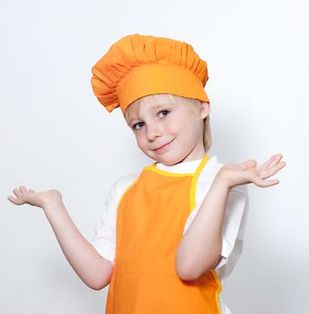 Child as a chef cook