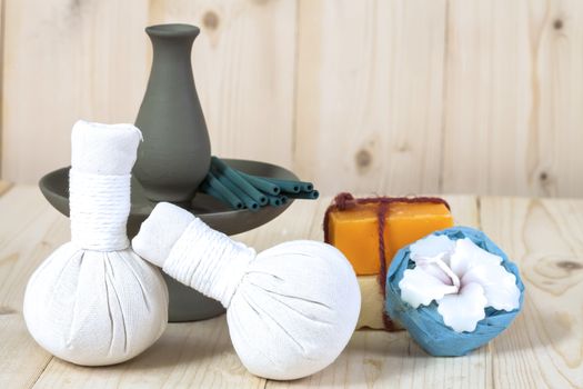 Herbal Ball Spa and wellness setting 