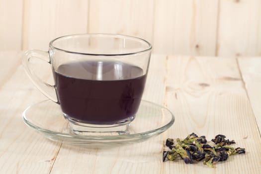Butterfly pea flowers tea