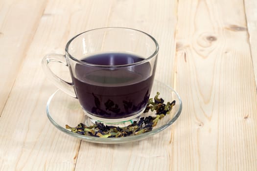 Butterfly pea flowers tea