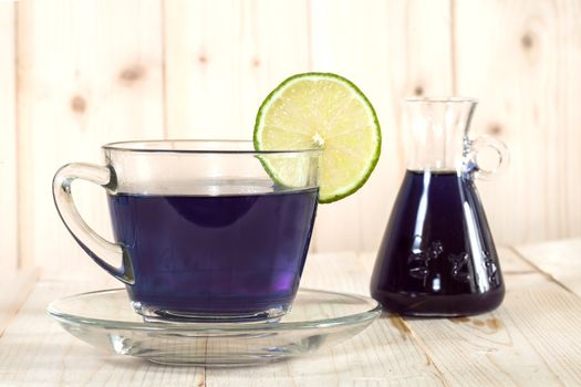 Butterfly pea flowers tea