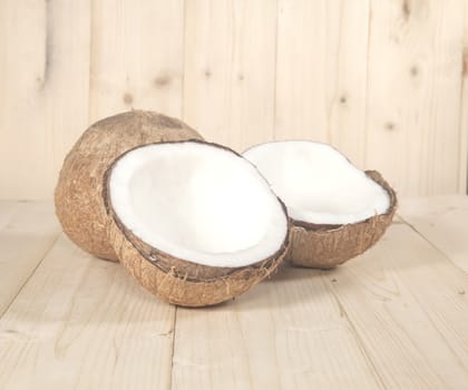 coconut on table
