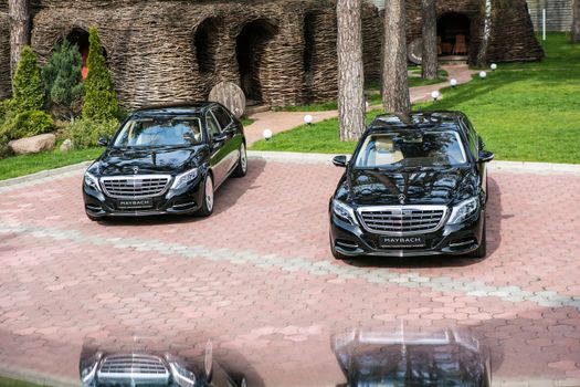 Ukraine, Kiev - April 23, 2015: Mercedes-Maybach S 600 2015 Test Drive