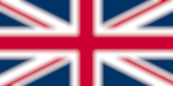 Blurred national flag of United Kingdom, Europe