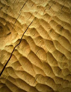 background or texture structure woodcarving yellow ocher color