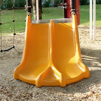 Colorful children playground in the park
