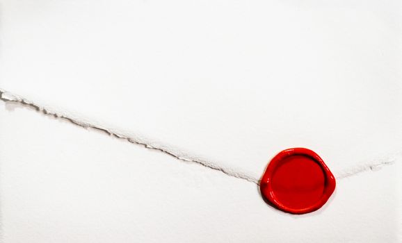 white letter closed by red sealing wax