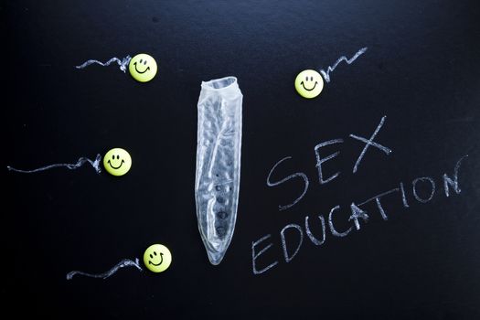 Sex, colorful bright concept of education