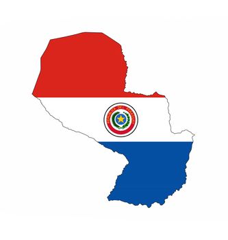 paraguay country flag map shape national symbol