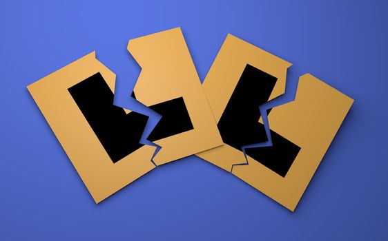 Illustration of Australian L-plates torn up