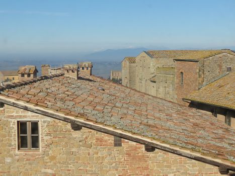 Volterra, Italian medieval town - view of the city centre