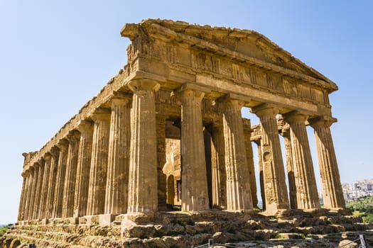 Temple of Concordia. Valley of the Temples at Agrigento on Sicily, Italy