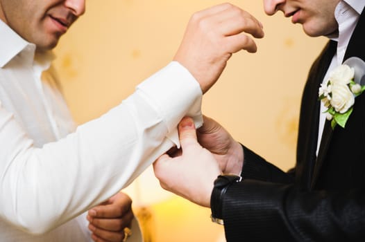 A Groom is preparing for wedding